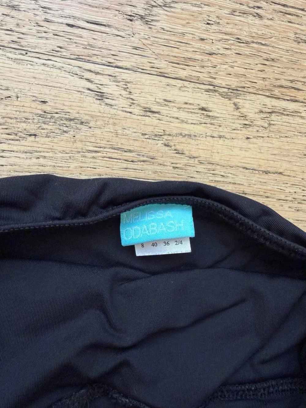 Melissa Odabash Black Swimsuit with Teal Label